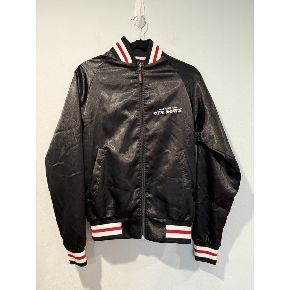 Netflix Satin Unisex Jacket Small The Get Down Show Crew Travel Retro Vacation